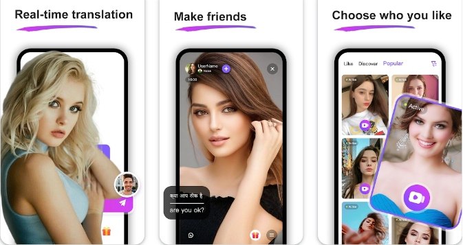 Facechat लड़की से चैटिंग करने वाला ऐप के रियल ट्रांसलेशन फीचर की मदद से वर्ल्ड के किसी भी कोने की यूजर के साथ करें इंटरेक्शन 