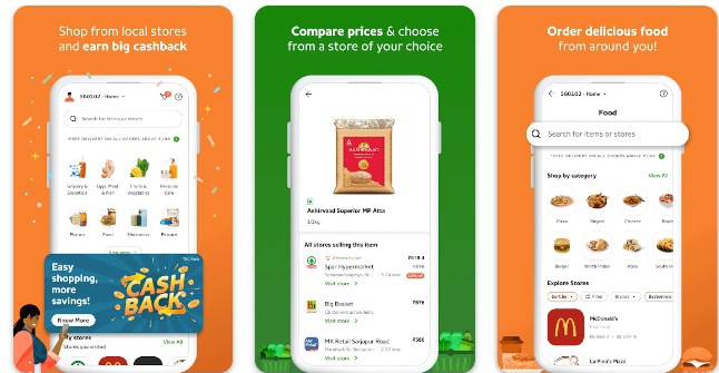 इस खाना ऑर्डर करने वाला ऐप्स में ग्रोसरीज भी आप आर्डर कर सकते हैं